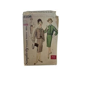 Vintage Simplicity 3108 Sewing Pattern – Junior Size 13, Bust 33